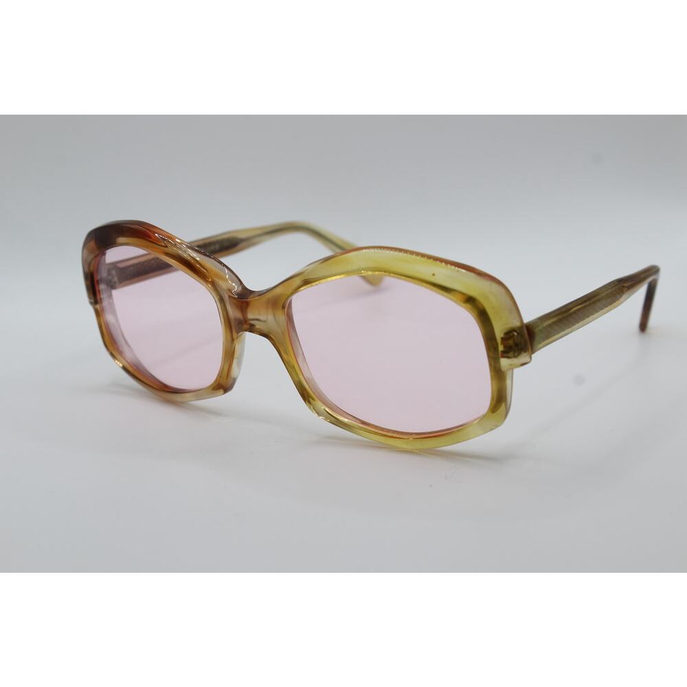 Mod 972 Beige Tortoise Frame Pink Lens Sunglasses - image 1